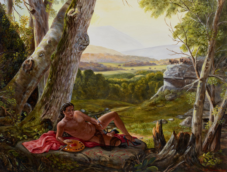 The allegory of painting, 2015 by Kent Monkman :: The Collection :: Art  Gallery NSW