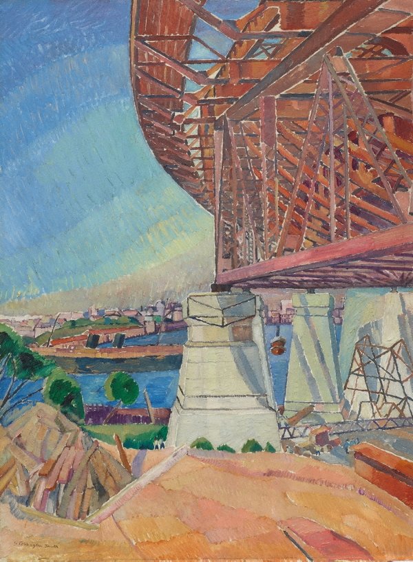 The curve of the bridge, (1928-1929) by Grace Cossington Smith