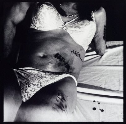 Alternate image of The unword performance (11 female sexual organs) by Mike Parr