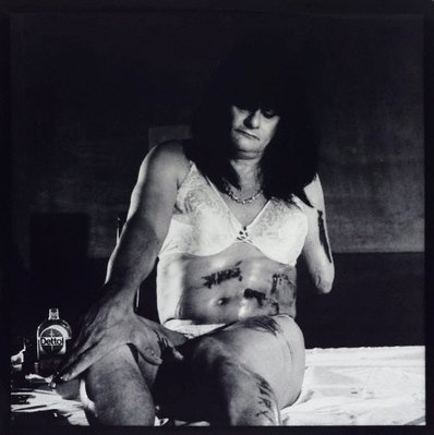 Alternate image of The unword performance (11 female sexual organs) by Mike Parr