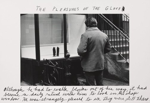 An image of The pleasures of the glove by Duane Michals