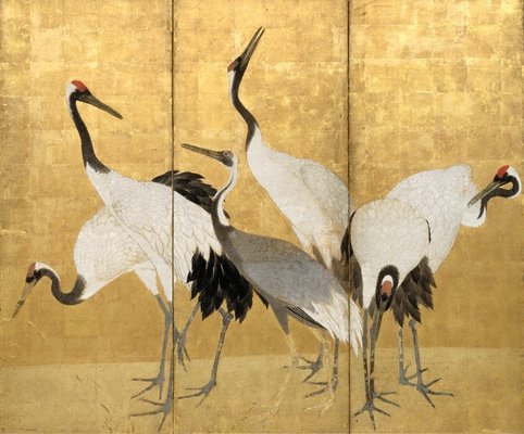 Alternate image of Cranes by Maruyama Ôkyo