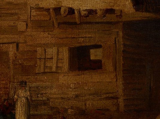 Alternate image of A courtyard by attrib. Norwich School
