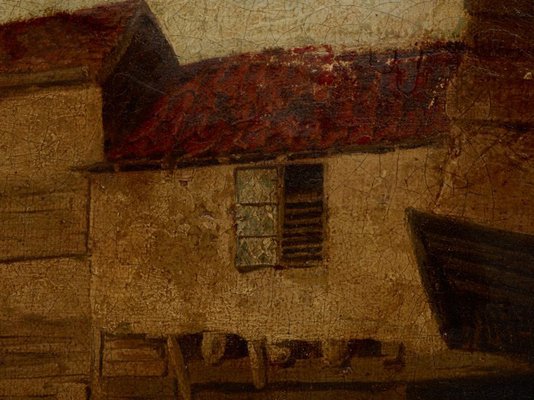 Alternate image of A courtyard by attrib. Norwich School