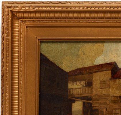 Alternate image of A courtyard by attrib. Norwich School