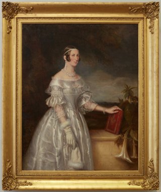 AGNSW collection Maurice Felton Portrait of Mrs Alexander Spark (1840) 117.1974