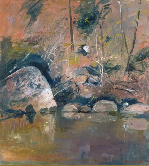 Reflecting rocks, 1975 by Arthur Boyd :: The Collection :: Art Gallery NSW