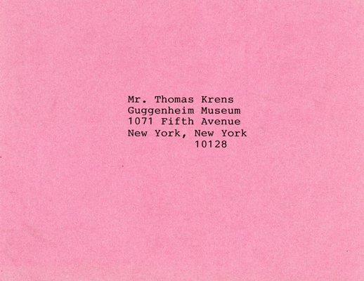 Alternate image of What's new and happening at the Guggenheim for the discriminating art lover? and Dear Mr. Krens postcard by Guerrilla Girls