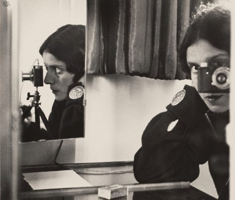 Self portrait with Leica, (1931, printed 1941) by Ilse Bing