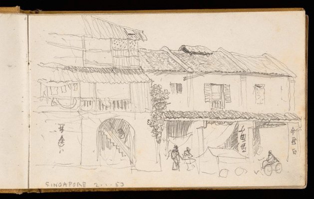 Alternate image of Sketchbook no. 2: Singapore, France, Italy, United Kingdom 1953 by Lloyd Rees