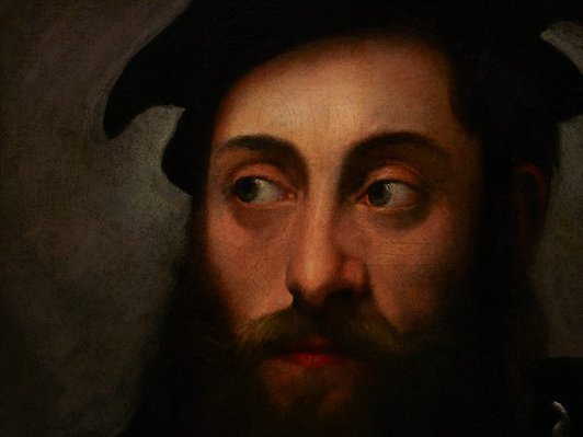 Alternate image of Portrait of a gentleman with a falcon by Nicolò dell'Abate