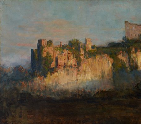 Alternate image of Chepstow Castle by Arthur Streeton
