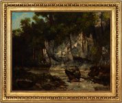 Landscape with stag, 1873 by Gustave Courbet
