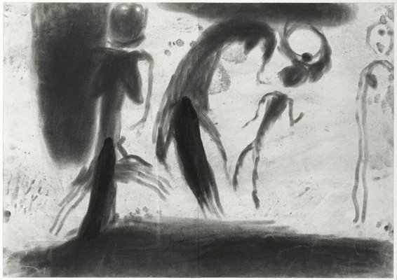 Alternate image of Reading in dust, the wild love by Miriam Cahn
