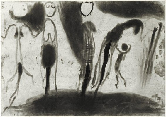 Alternate image of Reading in dust, the wild love by Miriam Cahn