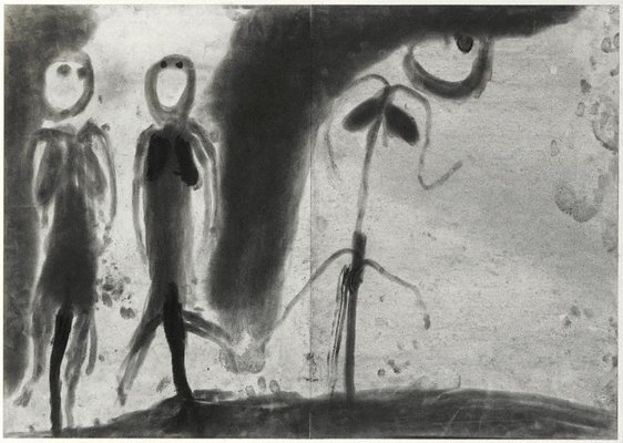 Alternate image of Reading in dust, the wild love by Miriam Cahn