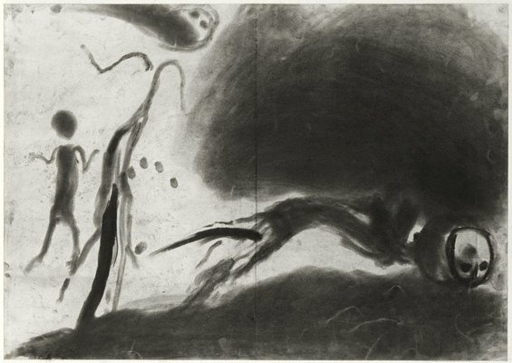 Alternate image of Reading in dust, the wild love by Miriam Cahn