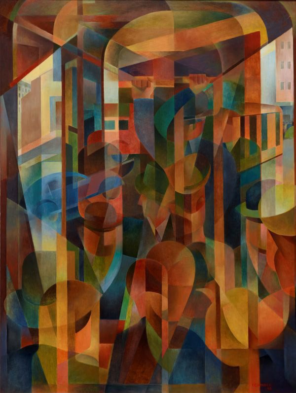 Tram kaleidoscope, (1948) by Frank Hinder