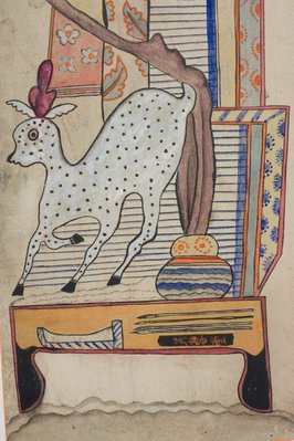 Alternate image of Eight panel 'Munjado-chaekkori' screen by Unknown