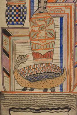 Alternate image of Eight panel 'Munjado-chaekkori' screen by Unknown
