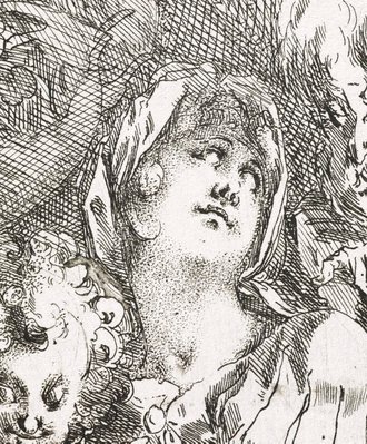 Alternate image of The Holy Family with St Catherine, St John and an angel by Jacques Bellange