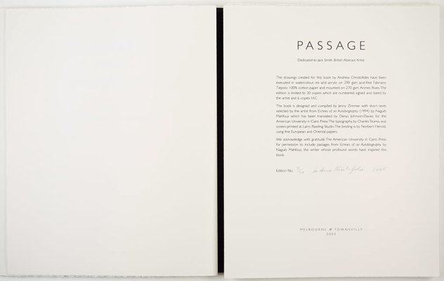 Alternate image of Passage: a book of drawings by Andrew Christofides with musings from 'Echoes of an autobiography' by Naguib Mahfouz by Andrew Christofides, Jenny Zimmer, Nguib Mahfouz