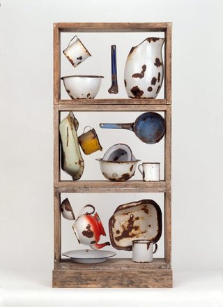AGNSW collection Rosalie Gascoigne Enamel ware (1976) 236.1976