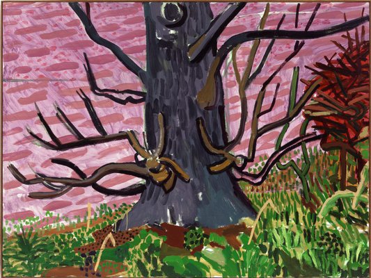 Alternate image of A closer winter tunnel, February-March by David Hockney