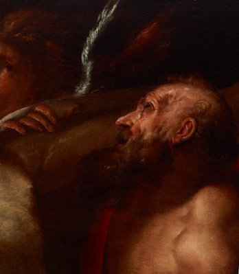 Alternate image of The dead Christ on the cross with Sts Mary Magdalene, Augustine and Jerome, and angels by Giulio Cesare Procaccini