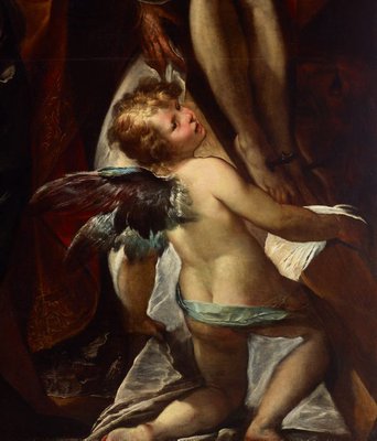Alternate image of The dead Christ on the cross with Sts Mary Magdalene, Augustine and Jerome, and angels by Giulio Cesare Procaccini