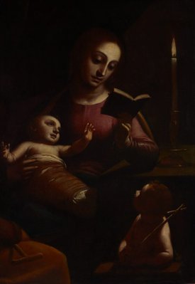 Alternate image of Holy Family with St John the Baptist by Luca Cambiaso