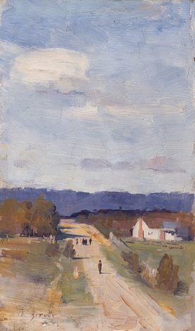 A road to the ranges, 1889 by Arthur Streeton