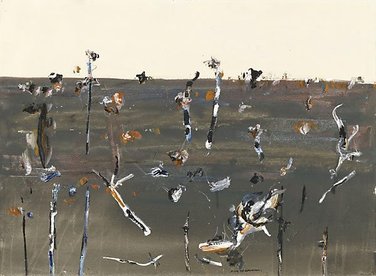 Burnt landscape, Upwey no 1, 1968 by Fred Williams