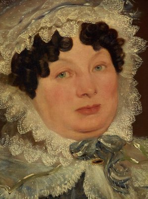 Alternate image of Portrait of a lady in a bonnet by Unknown