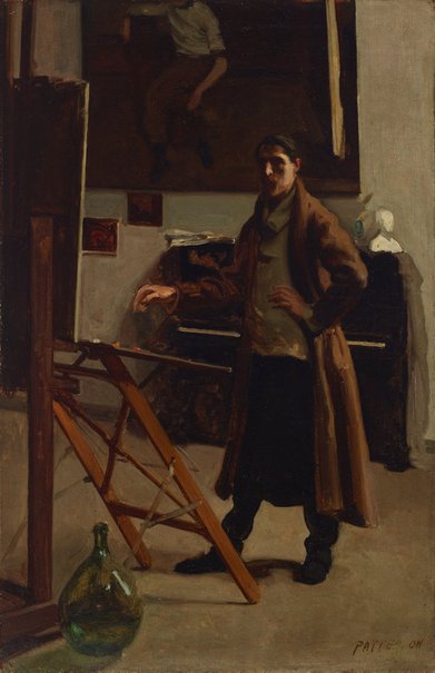 Self-portrait in a studio, 1903 by Ambrose Patterson :: The Collection ...