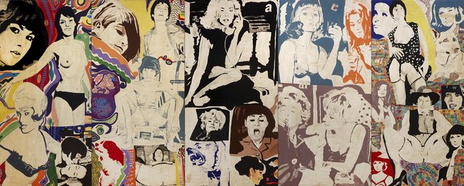 AGNSW collection Richard Larter Five in a row show (1969) 29.2018.a-e