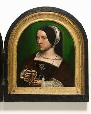 Alternate image of Portraits of Cornelius Duplicius de Scheppere and his wife Elizabeth Donche by Ambrosius Benson