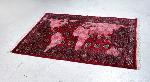 Bukhara (red), 2007 by Mona Hatoum