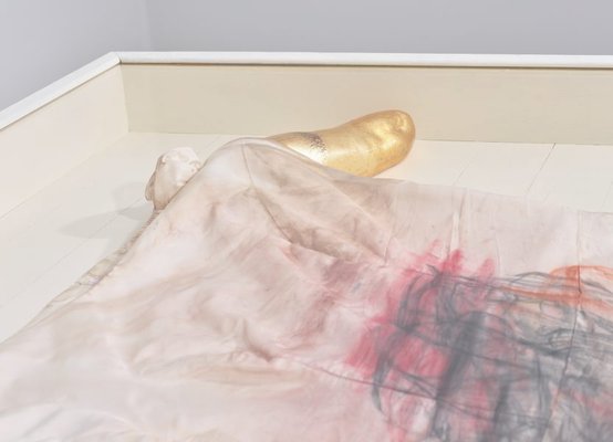 Alternate image of AMERIKA, bride dress vitrine by Mike Parr