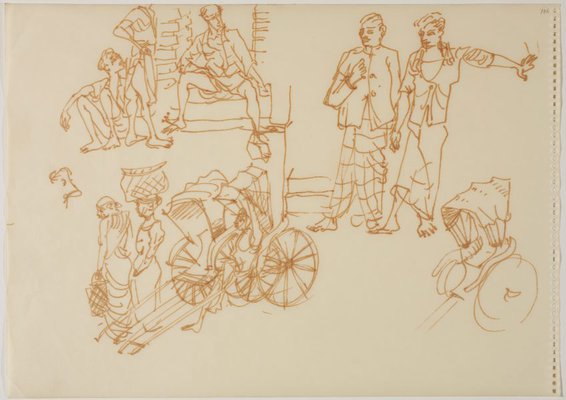 Alternate image of Sketchbook, Sri Lanka by Donald Friend