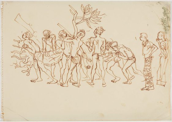 Alternate image of Sketchbook, Sri Lanka by Donald Friend