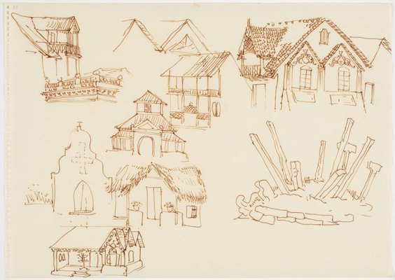 Alternate image of Sketchbook, Sri Lanka by Donald Friend