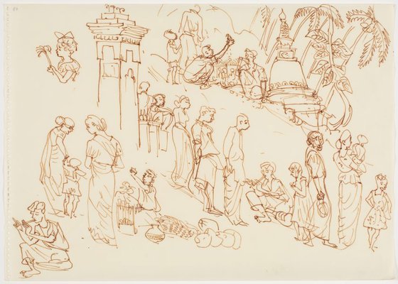 Alternate image of Sketchbook, Sri Lanka by Donald Friend