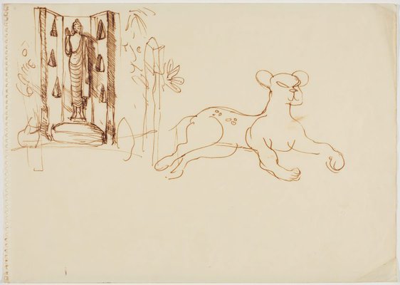 Alternate image of Sketchbook, Sri Lanka by Donald Friend