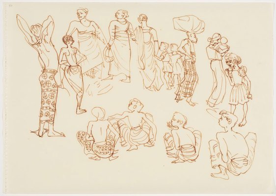 Alternate image of Sketchbook, Sri Lanka by Donald Friend