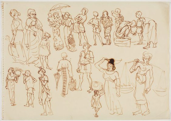 Alternate image of Sketchbook, Sri Lanka by Donald Friend