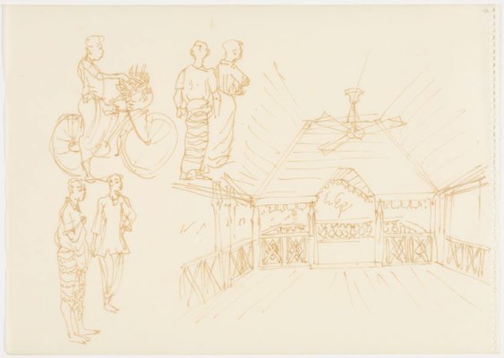 Alternate image of Sketchbook, Sri Lanka by Donald Friend