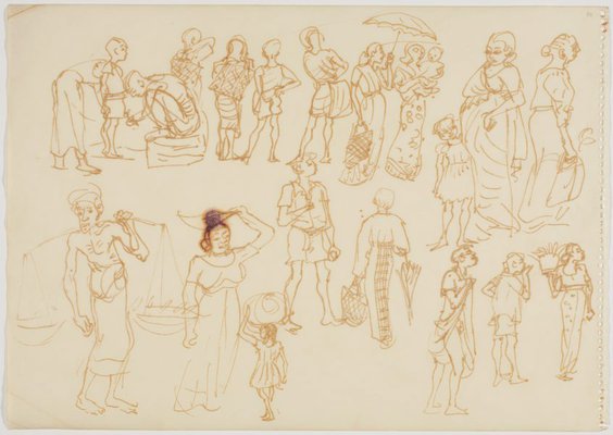 Alternate image of Sketchbook, Sri Lanka by Donald Friend