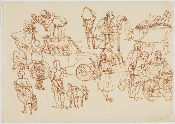Alternate image of Sketchbook, Sri Lanka by Donald Friend