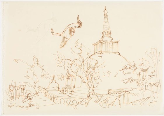 Alternate image of Sketchbook, Sri Lanka by Donald Friend